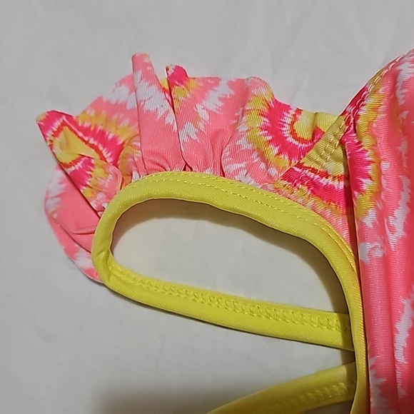 Penelope Mack Baby Girls Tie-Dye Heart Swimsuit Multicolor 12 Months New - Picture 6 of 10